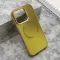 Futrola - maska COLOR METAL MagSafe za iPhone 16 Pro (6.3) zlatna (MS).