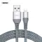 USB Data kabl Remax Colorful RC-152i za iPhone lightning srebrni 1m.