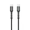 USB Data kabl Teracell Evolution PD Type C na Type C crni 1m.