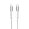 USB Data kabl Teracell Evolution PD Type C na iPhone 11/12/13 lightniing beli 1m.