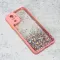 Futrola - maska Frame Glitter za Xiaomi Redmi Note 10/Redmi Note 10S roze.