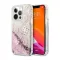 Futrola - maska Guess Hc Liquid Glitter Peony za iPhone 13 Pro 6.1 roze (GUHCP13LLGPEPI).