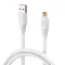 USB Data kabl KONFULON DL24, 5A, 120W, USB na iPhone lightning beli 1m.