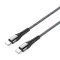 USB Data kabl LDNIO LC101 65W Type C na Type C sivi 1m.