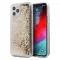Futrola - maska Guess Hc Liquid Glitter Charms za iPhone 12/12 Pro 6.1 zlatna (GUHCP12MGLHFLGO).