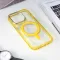 Futrola - maska Frame Magsafe za iPhone 14 Pro 6.1 zuta.