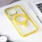 Futrola - maska Frame Magsafe za iPhone 15 Pro Max 6.7 zuta.