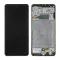 LCD ekran / displej za Samsung A325/Galaxy A32 2021 + touchscreen + frame Black Service Pack Original/GH82-25566A.
