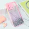 Futrola - maska Frame Glitter za Xiaomi Redmi 12C roze.