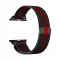Narukvica metalik za iPhone Apple watch 42mm crno crvena.