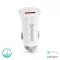 Auto punjac Pluginn PI-21S, PD 20W, QC 3.0 18W, sa lightning kablom beli.