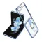 Futrola - maska RING LINES za Samsung F731B Galaxy Z Flip 5 5G plava (GKK case) (MS).