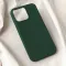 Futrola - maska Teracell Soft Velvet za iPhone 15 Pro Max 6.7 tamno zelena.