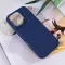 Futrola - maska Teracell Soft Velvet za iPhone 16 Pro 6.3 tamno plava.