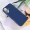 Futrola - maska Teracell Soft Velvet za iPhone 16 6.1 tamno plava.