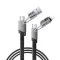 USB Data kabl Remax RC-C189 PD 65W, QC 3.0 USB Lightning 27W, 2u1 crni 1m.