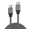 USB Data kabl LDNIO LC442C 65w, Type C na Type C sivi 2m.