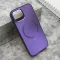 Futrola - maska COLOR METAL MagSafe za iPhone 15 (6.1) ljubicasta (MS).