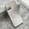 Futrola - maska COLOR METAL MagSafe za iPhone 11 (6.1) srebrna (MS).