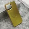 Futrola - maska COLOR METAL MagSafe za iPhone 12/12 Pro (6.1) zlatna (MS).