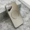 Futrola - maska COLOR METAL MagSafe za iPhone 16 (6.1) srebrna (MS).