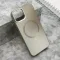 Futrola - maska COLOR METAL MagSafe za iPhone 14 (6.1) srebrna (MS).