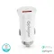 Auto punjac Pluginn PI-21S, PD 20W, QC 3.0 18W, sa PD Type C kablom beli.