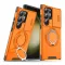 Futrola - maska CamShield Ring stand za Samsung Galaxy S23 Ultra narandzasta.