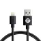 USB Data kabl Teracell Plus 2.4A za iPhone lightning crni 1.2m.