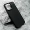 Silikonska futrola - maska BRUSHED za iPhone 15 Pro Max (6.7) crna (MS).