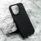 Silikonska futrola - maska BRUSHED za iPhone 15 Pro (6.1) crna (MS).