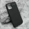 Silikonska futrola - maska BRUSHED za iPhone 12/12 Pro (6.1) crna (MS).