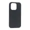 Silikonska futrola - maska BRUSHED za iPhone 14 Pro crna (MS).