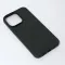 Silikonska futrola - maska Skin za iPhone 14 Pro Max 6.7 mat crna.