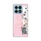 Silikonska futrola - maska print Skin za Huawei Honor X8a Pink cats.