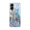 Silikonska futrola - maska print za Huawei Honor 90 Lite Blue Gold Marble.
