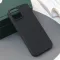 Silikonska futrola - maska Skin za iPhone 15 6.1 mat crna.