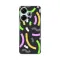 Silikonska futrola - maska print za Xiaomi Redmi 13 Happy Lines gray.