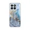 Silikonska futrola - maska print za Huawei Honor X8b Blue Gold Marble.