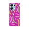 Silikonska futrola - maska print za Xiaomi Redmi Note 13 4G (EU) Happy Lines pink.