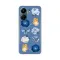 Silikonska futrola - maska print za Xiaomi Redmi 13C Dusty Blue.