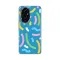 Silikonska futrola - maska print za Huawei Honor 200 Happy Lines blue.