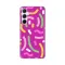Silikonska futrola - maska print za Samsung A356B Galaxy A35 5G Happy Lines pink.