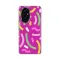 Silikonska futrola - maska print za Huawei Honor 200 Happy Lines pink.