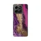 Silikonska futrola - maska print za Huawei Honor X6b Purple Gold Marble.