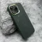 Futrola - maska CARBON MagSafe za iPhone 15 Pro Max (6.7) zelena (small camera) (MS).