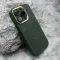 Futrola - maska CARBON MagSafe za iPhone 15 Pro (6.1) zelena (small camera) (MS).