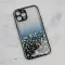 Futrola - maska Frame Glitter za iPhone 12 Pro Max 6.7 crna.