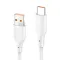 USB Data kabl KONFULON DC65, 3A, USB na Type C beli 1m.