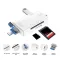 Citac kartica USB JWD 6u1 OTG beli.